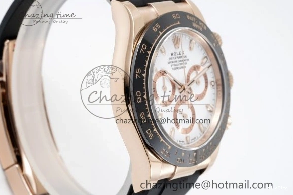 MiroTime 0115 Tailored Daytona 116515 BTF 1:1 Best Edition White Dial on Oysterflex Rubber Strap SA4130 V 2262